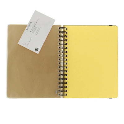 DELFONICS / Rollbahn spiral notebook Large (5.6" x 7.1" ) -metalic gold-