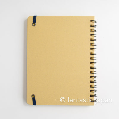 DELFONICS / Rollbahn spiral notebook Large (5.6" x 7.1" ) -metalic gold-