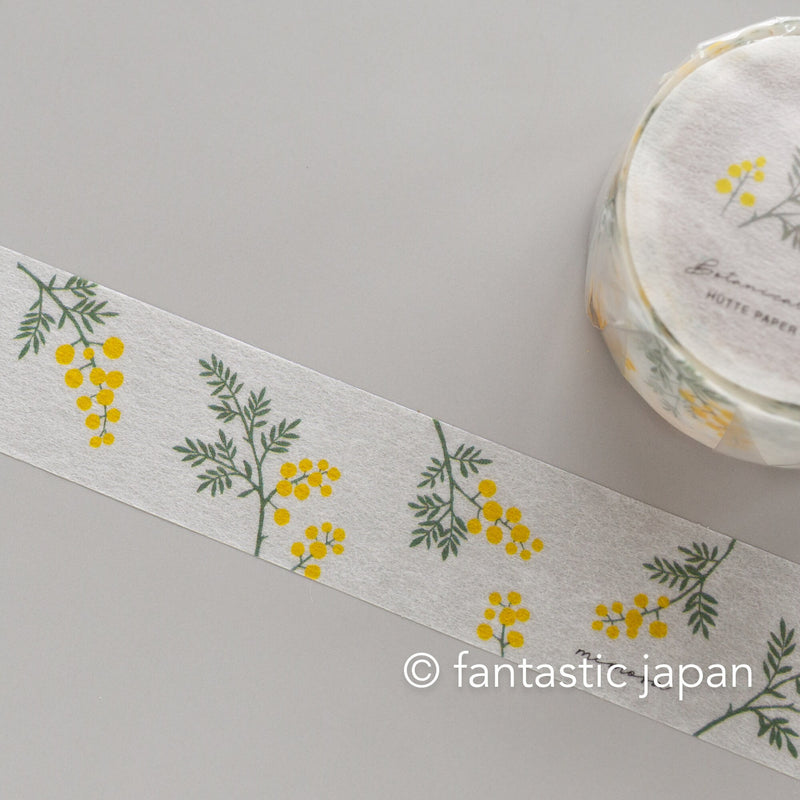 Hütte Paper Works Masking Tape / Botanical Garden -mimosa- /