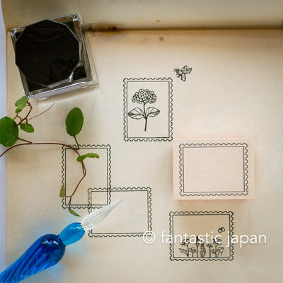 Hütte paper works Stamp -postage frame-