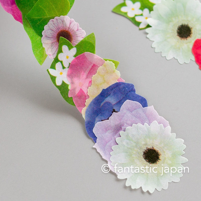 bande sticker -anemone bouquet purple -