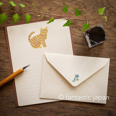 miyuki matsuo letter writing set / cat -Rosette-
