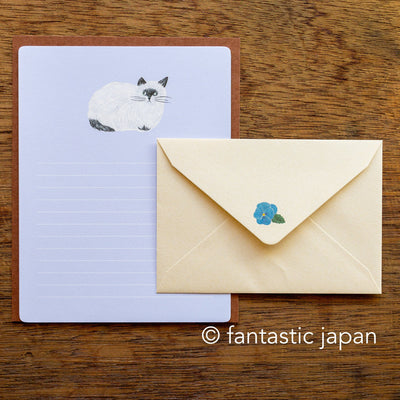 miyuki matsuo letter writing set / cat -Repos-