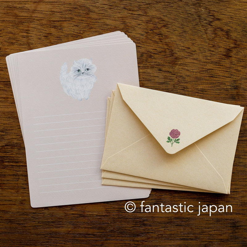 miyuki matsuo letter writing set / cat -Minette-