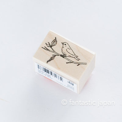 Hütte paper works Stamp -bird on the birch-