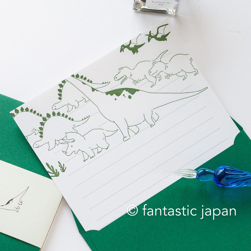 Letterpress letter set / ah la la -dinosaurs- by EL COMMUN