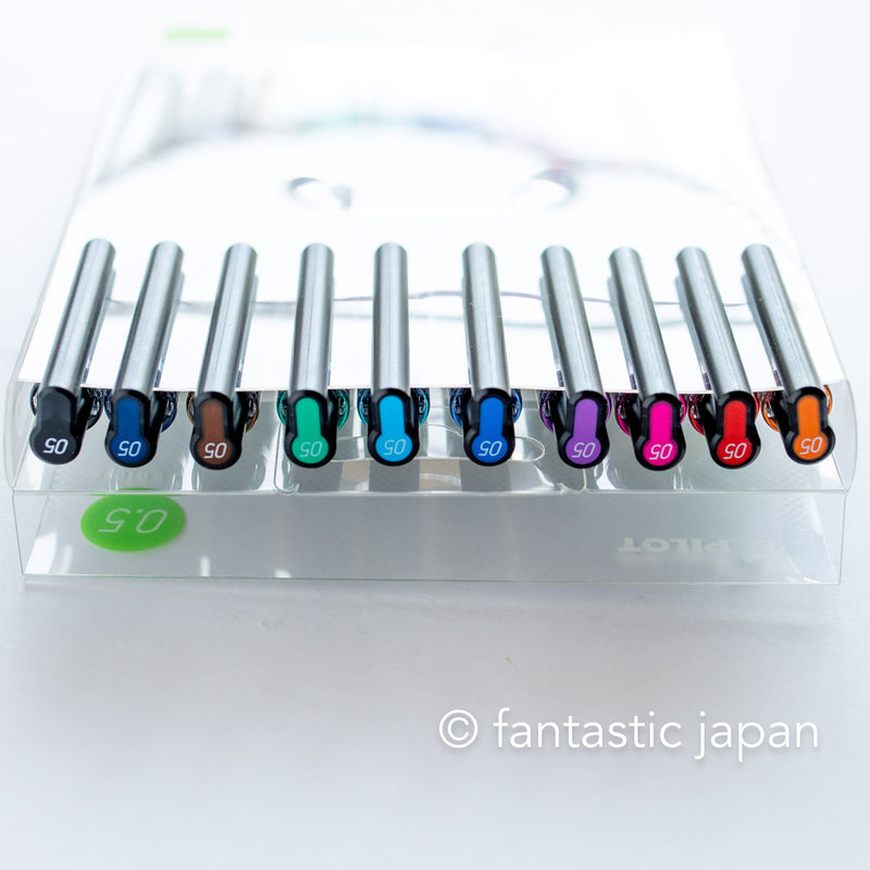 PILOT Juice Up Knock Gel Ink  Ballpoint Pen 0.5mm - Set of 10 colors-
