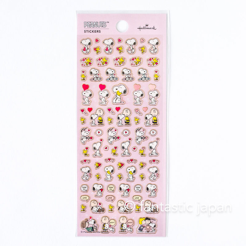 Peanuts Snoopy tiny sticker -heart-