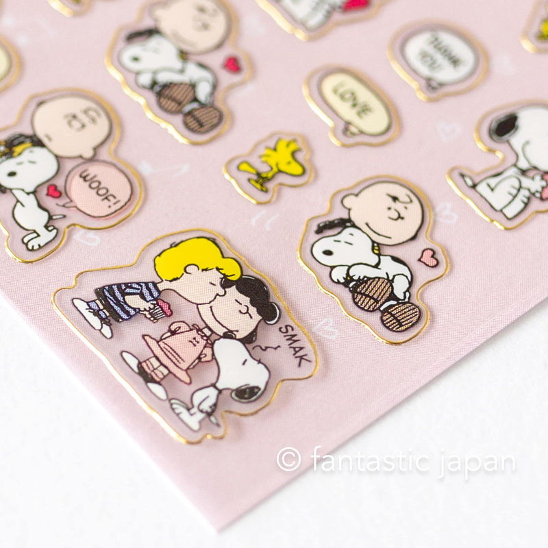 Peanuts Snoopy tiny sticker -heart-