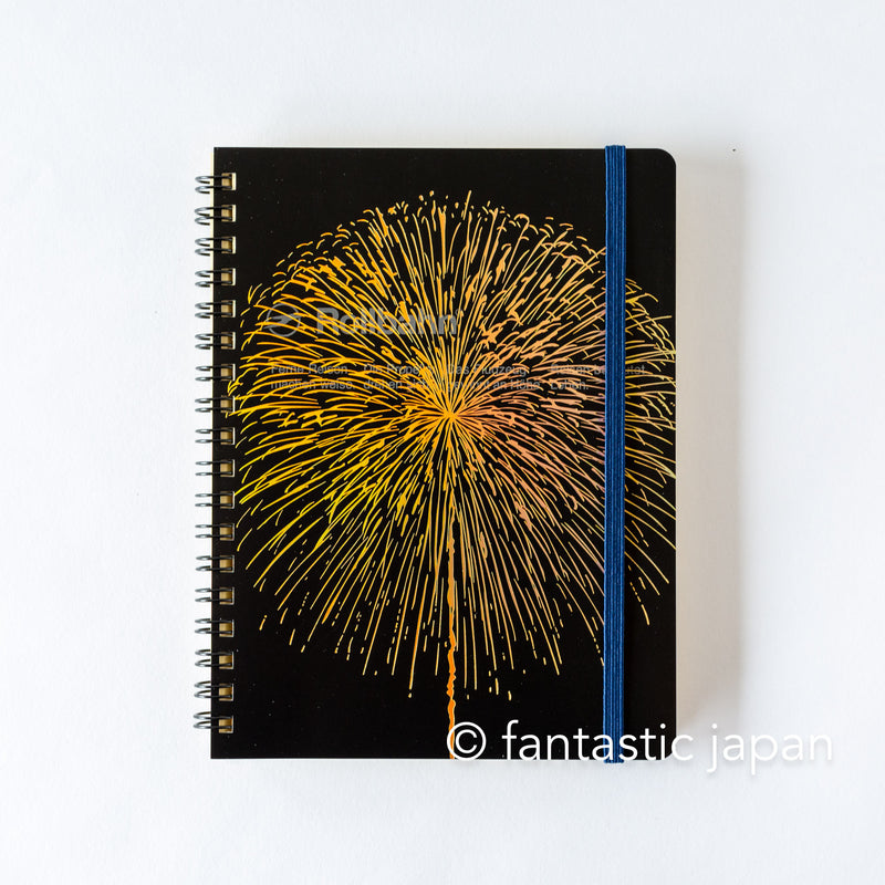 DELFONICS / Rollbahn spiral notebook Large (5.6" x 7.1" ) / fireworks