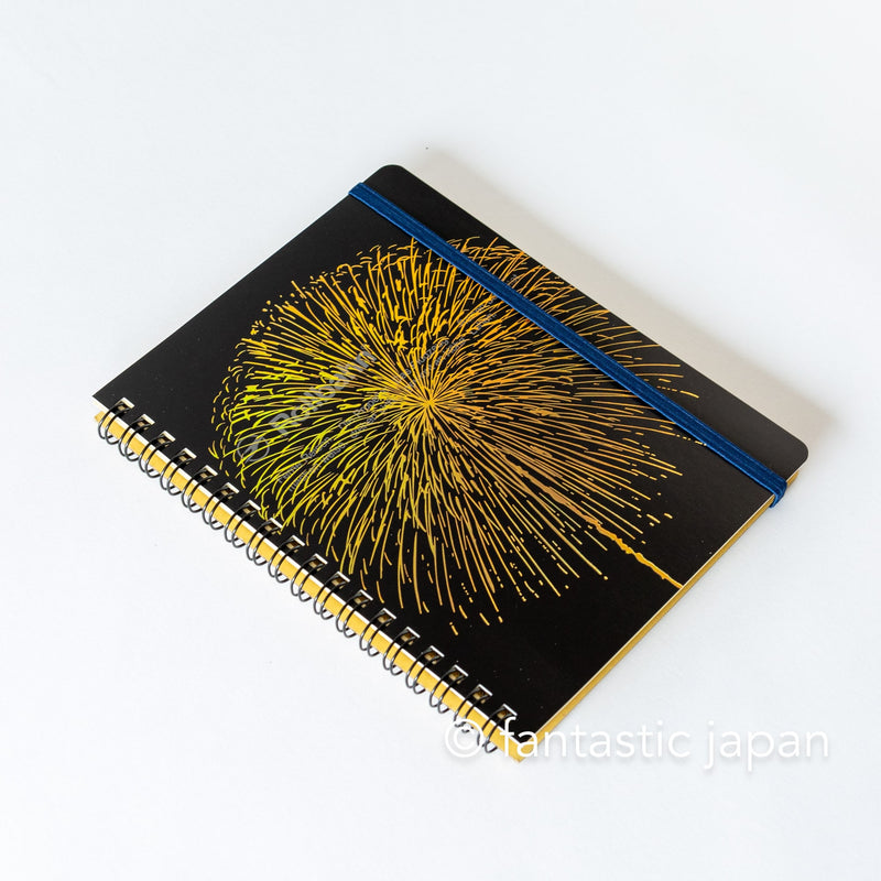 DELFONICS / Rollbahn spiral notebook Large (5.6" x 7.1" ) / fireworks