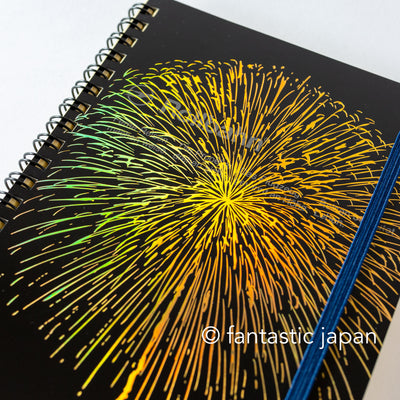 DELFONICS / Rollbahn spiral notebook Large (5.6" x 7.1" ) / fireworks