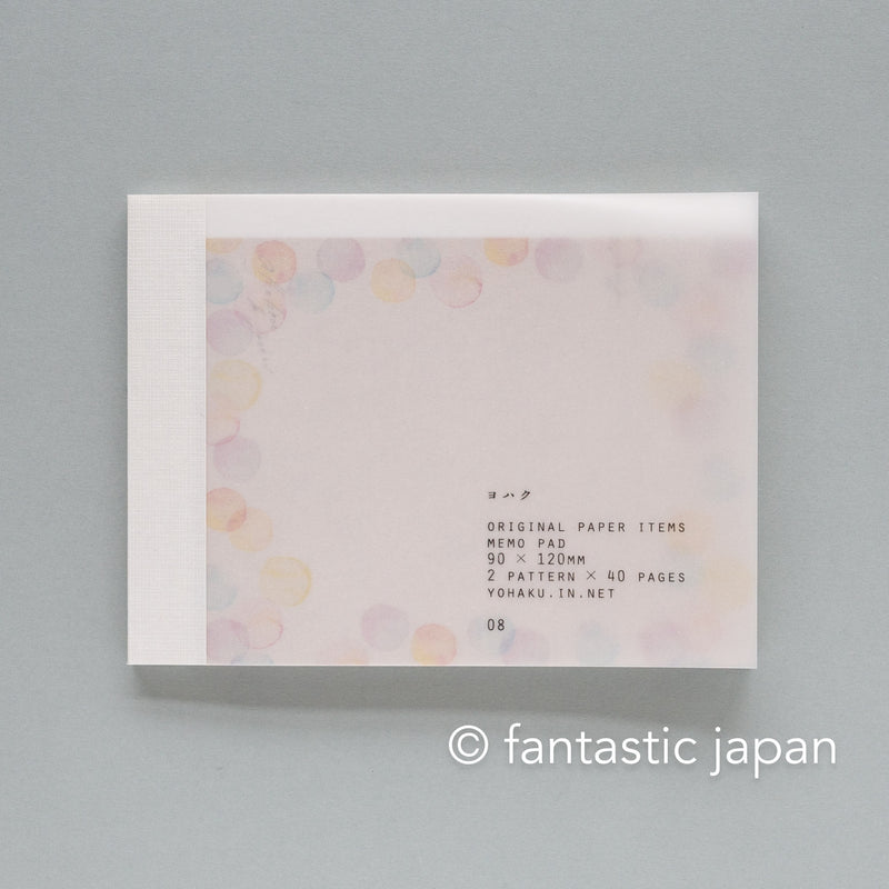 YOHAKU memo pad - longing - / M-050