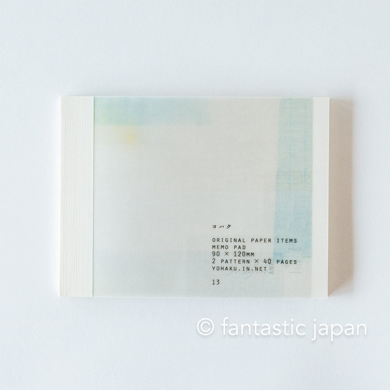 YOHAKU memo pad - style - / M-084