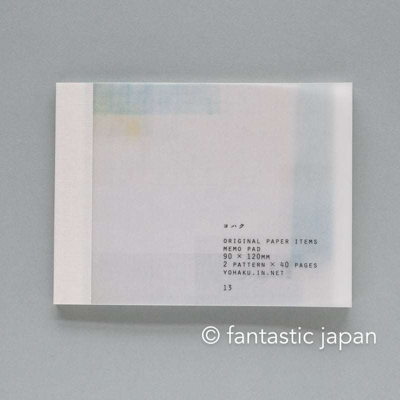 YOHAKU memo pad - style - / M-084