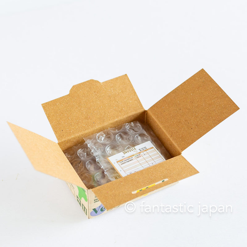 Die-cut hologram flake stickers in a tiny delivery box -vegetables-