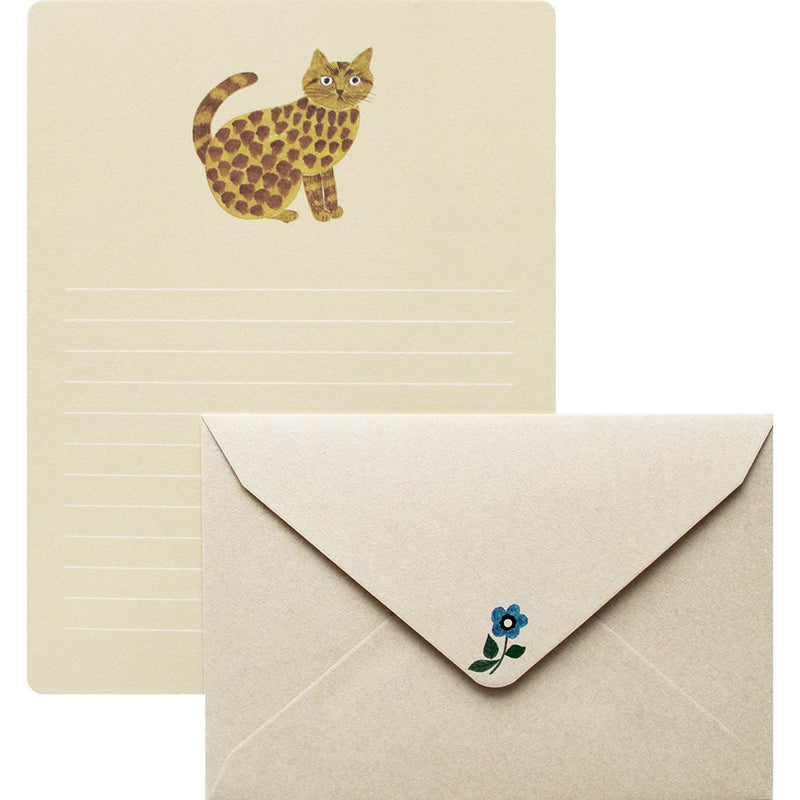 miyuki matsuo letter writing set / cat -Rosette-