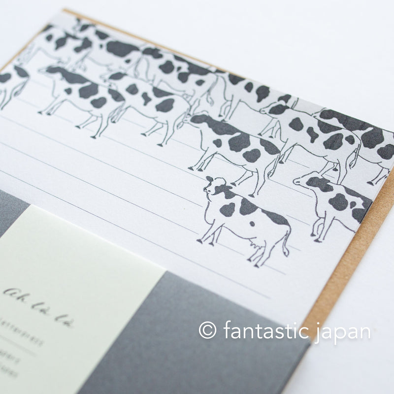Letterpress letter set / ah la la -cows- by EL COMMUN