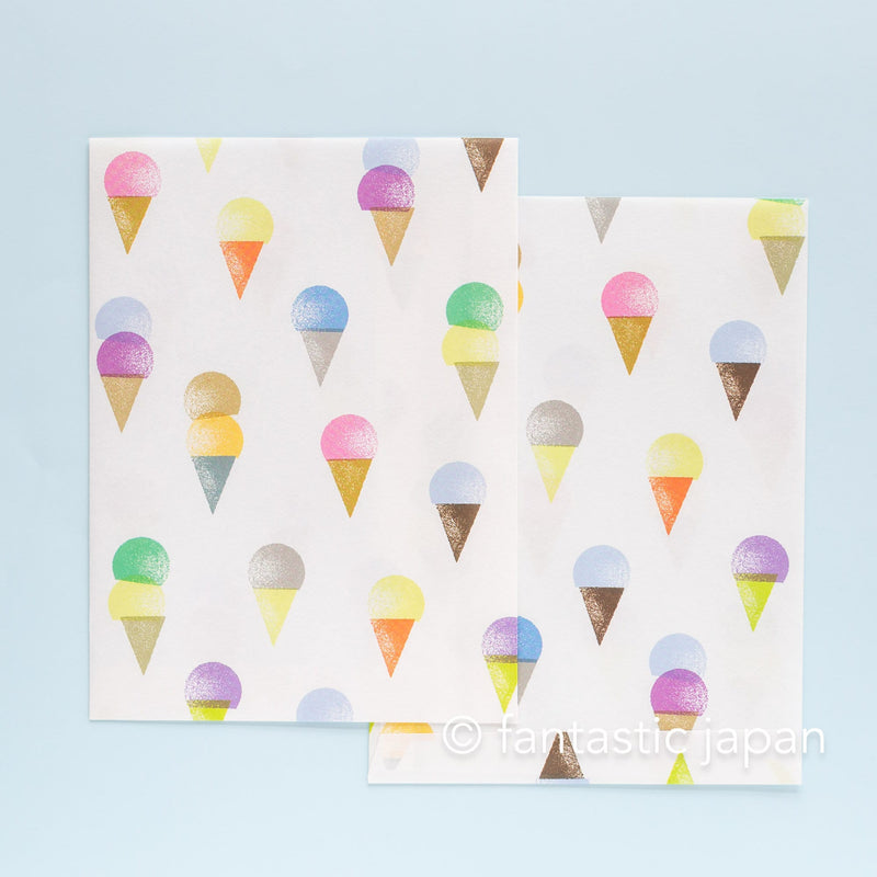 mizushima paper bag -ice cream-