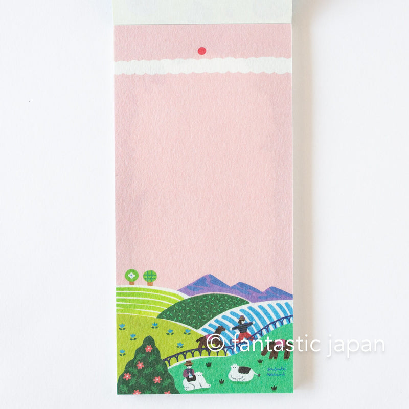 Letter Paper -Animal Life- by Narumi Suzuki / cozyca products HYOGENSHA/  only writing papers, no envelopes attached