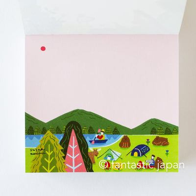 Block memo pad -Animal Life- by Narumi Suzuki / cozyca products