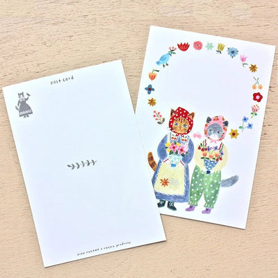 Aiko Fukawa post cards set -Little fluffy friends- / cozyca products