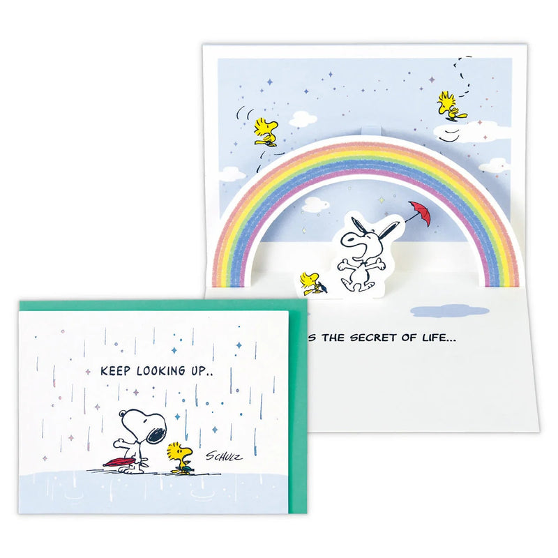 PEANUTS Pop-up card -rainbow-