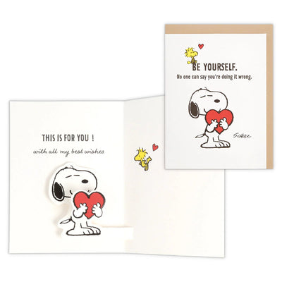 PEANUTS Pop-up card -BeYourself-