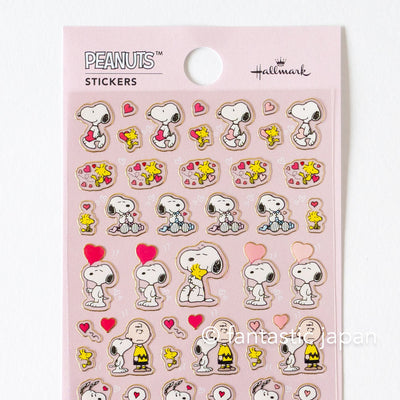 Peanuts Snoopy tiny sticker -heart-