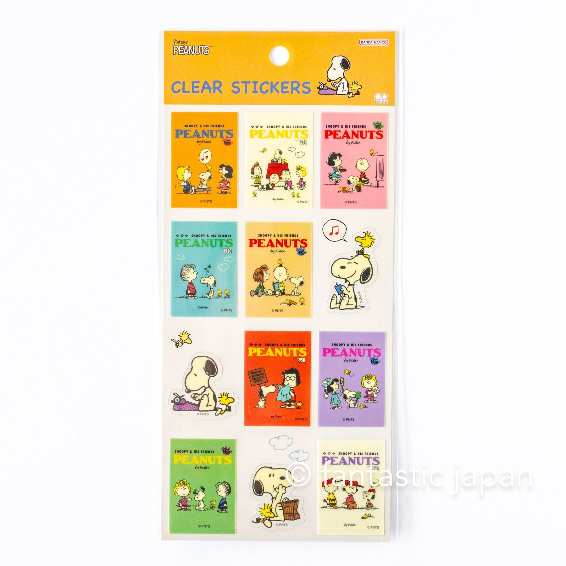 Snoopy Reading Sticker Peanuts Snoopy Book cover-style stickers -A- – Fantastic Japan