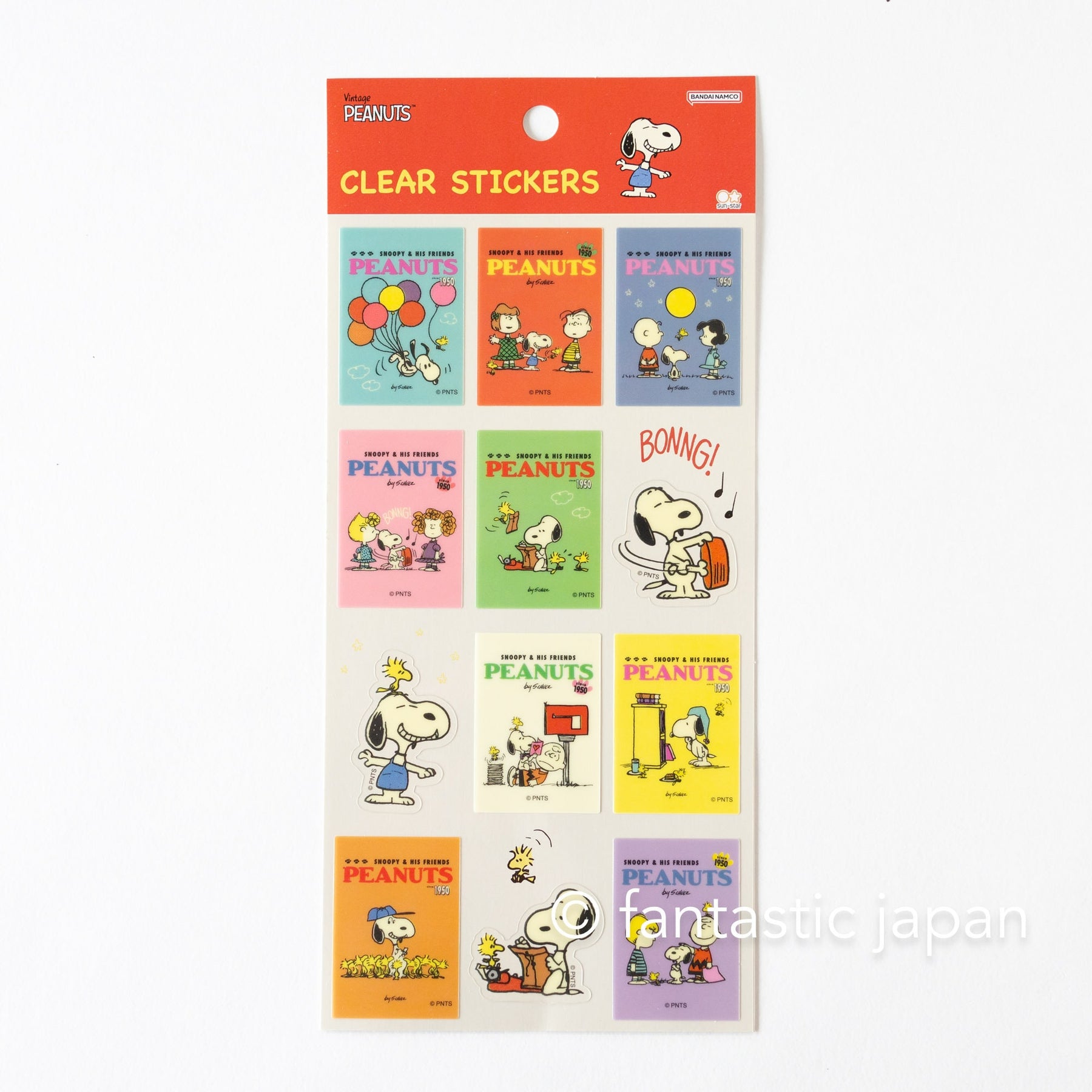 Snoopy Reading Sticker Peanuts Snoopy Book cover-style stickers -B- – Fantastic Japan