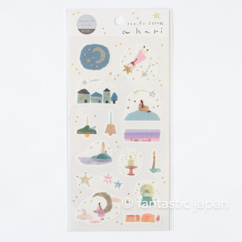 Washi sticker -Light- by  Miki Tamura