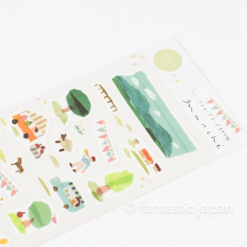 Washi sticker -Marche- by  Miki Tamura