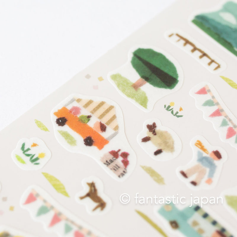 Washi sticker -Marche- by  Miki Tamura