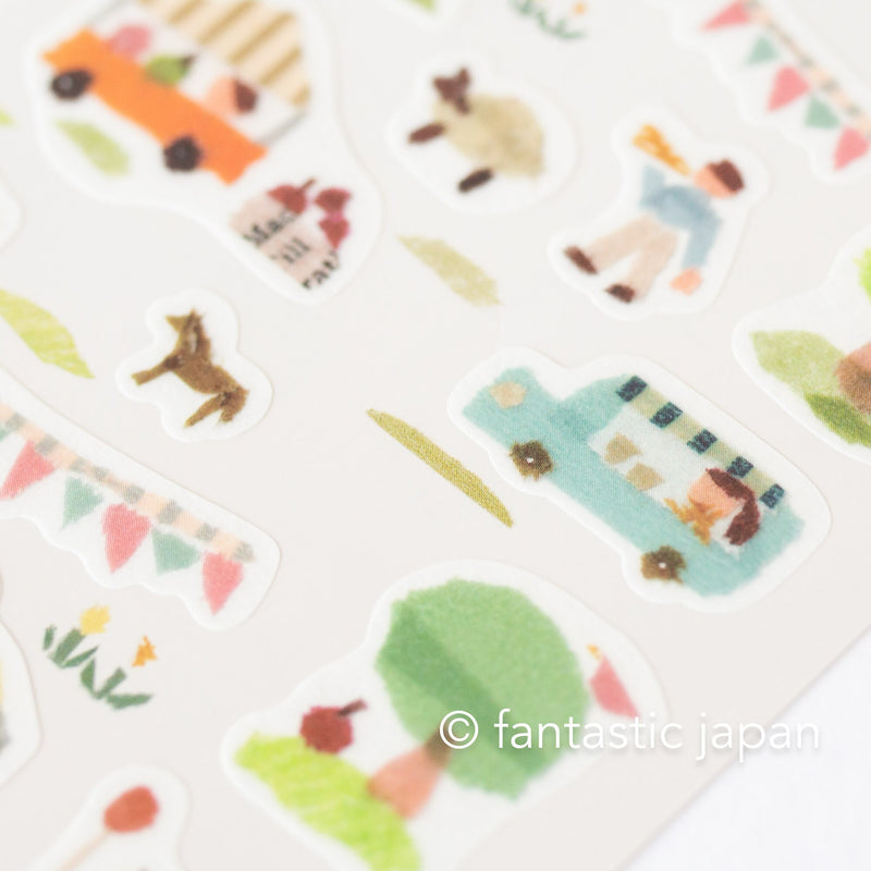 Washi sticker -Marche- by  Miki Tamura