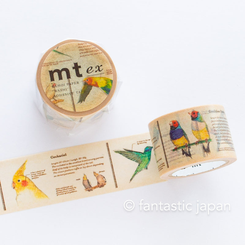 mt washi tape Ex / Encyclopedia of bird / MTEX1P90R