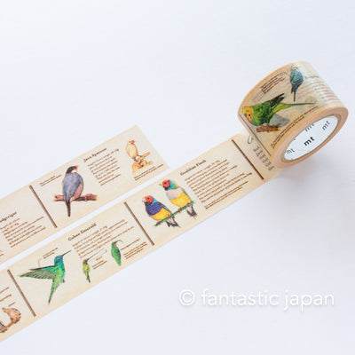 mt washi tape Ex / Encyclopedia of bird / MTEX1P90R