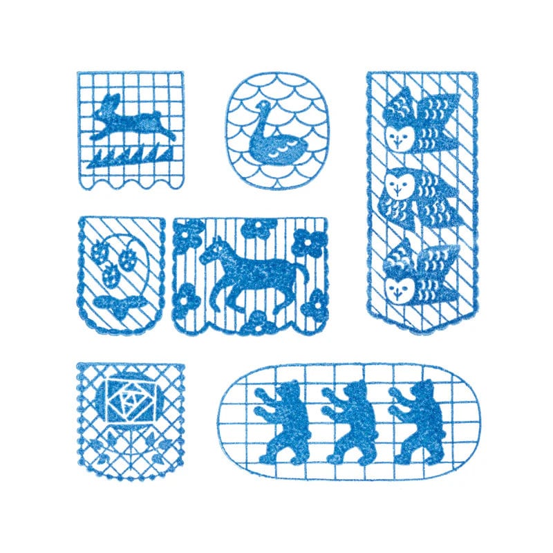 HITOTOKI / KORI Jirushi stamp set of 6 pieces - flag - / CLSS-001