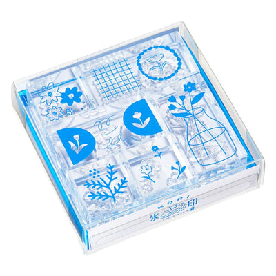 HITOTOKI / KORI Jirushi stamp set of 6 pieces - flowers - / CLSS-003