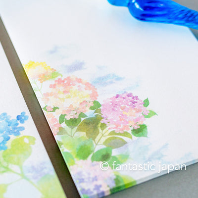 Hallmark Writing Letter Pad and Envelopes -Hydrangea- / Nihon hallmark product /