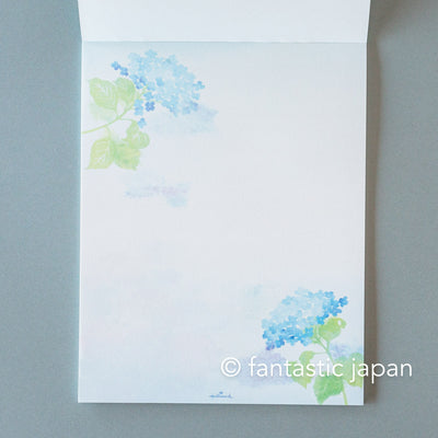 Hallmark Writing Letter Pad and Envelopes -Hydrangea- / Nihon hallmark product /