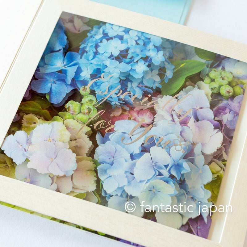 Greeting card -Hydrangea in the clear BOX-