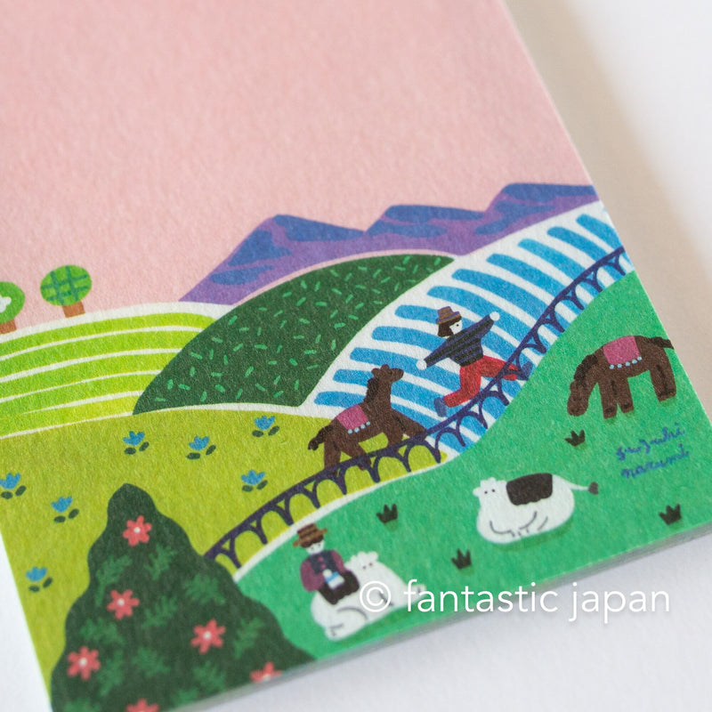 Letter Paper -Animal Life- by Narumi Suzuki / cozyca products HYOGENSHA/  only writing papers, no envelopes attached