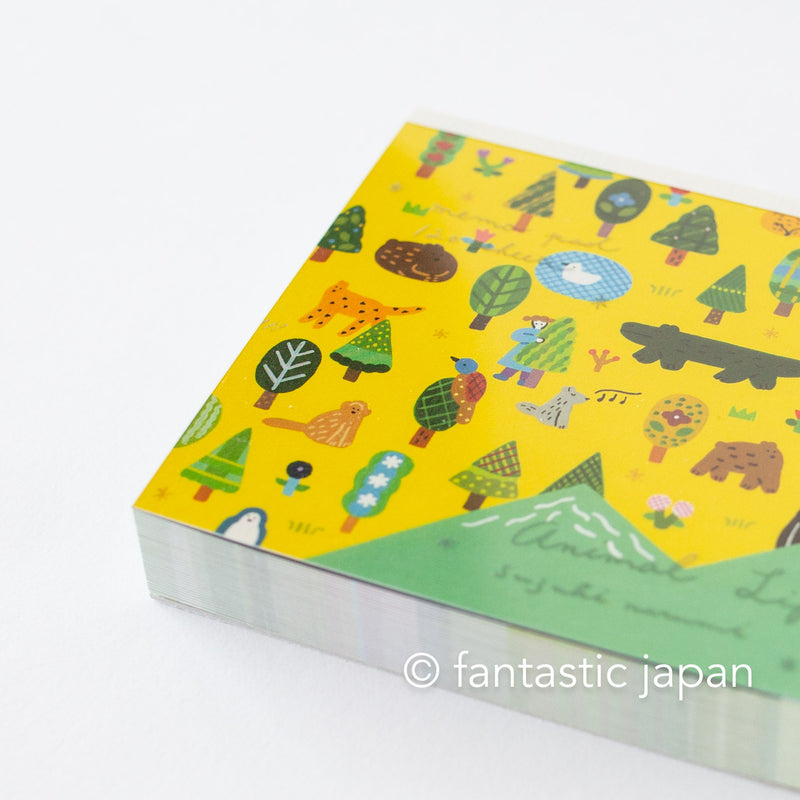 Block memo pad -Animal Life- by Narumi Suzuki / cozyca products