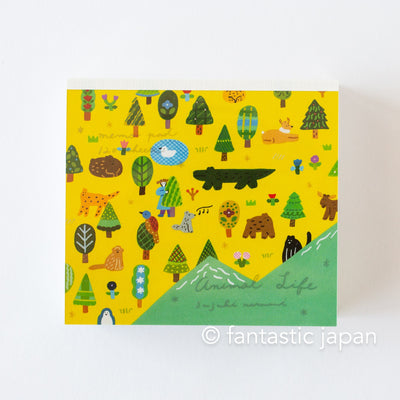 Block memo pad -Animal Life- by Narumi Suzuki / cozyca products