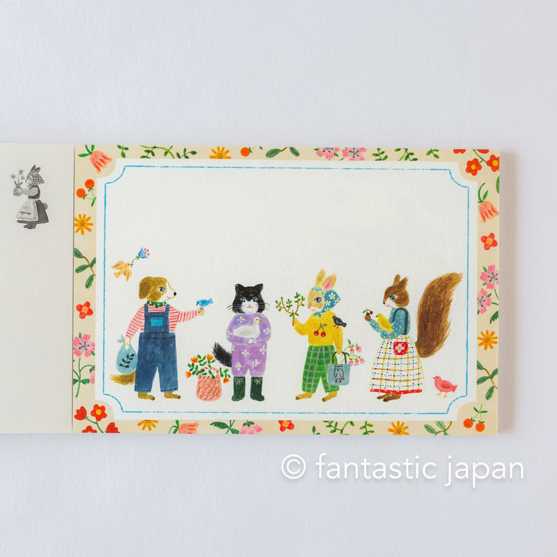 Aiko Fukawa post cards set -Little fluffy friends- / cozyca products