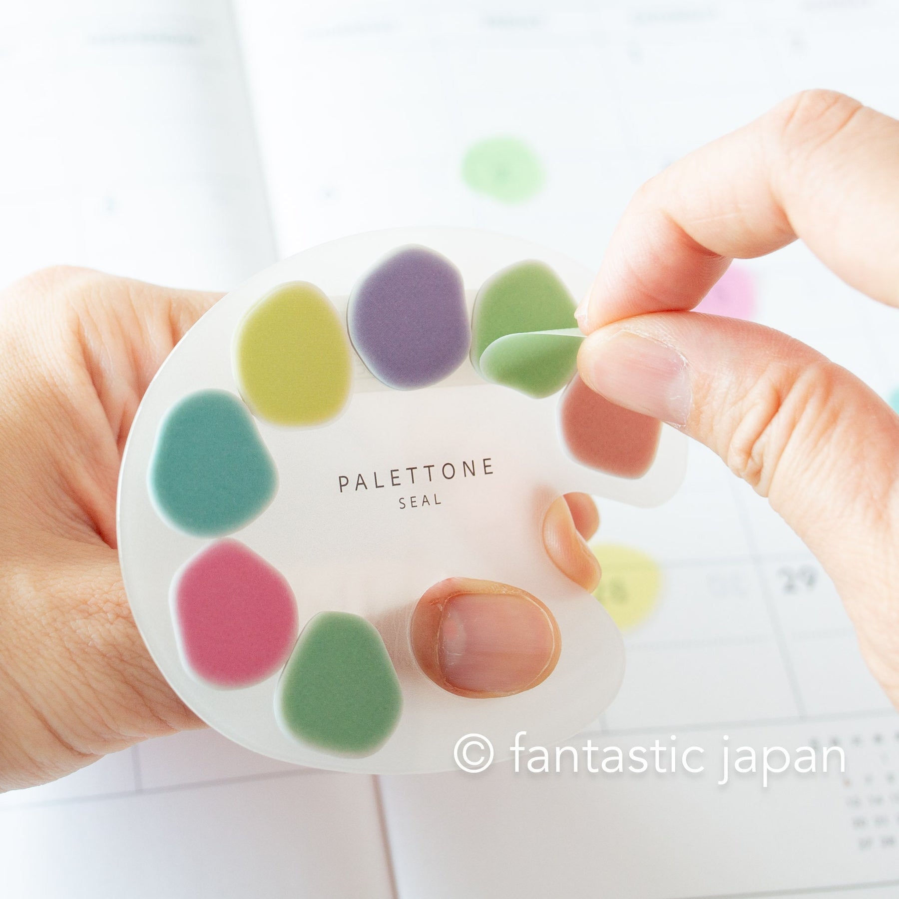 Sticker Paint Color Paint palette style translucent stickers / PALETTONE – Fantastic Japan