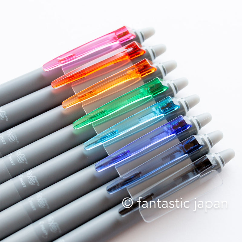 Pilot Erasable Frixion Pen set -Frixion Synergy Knock- 0.4mm / set of 8 colors / Retractable Erasable Gel Ink Pen