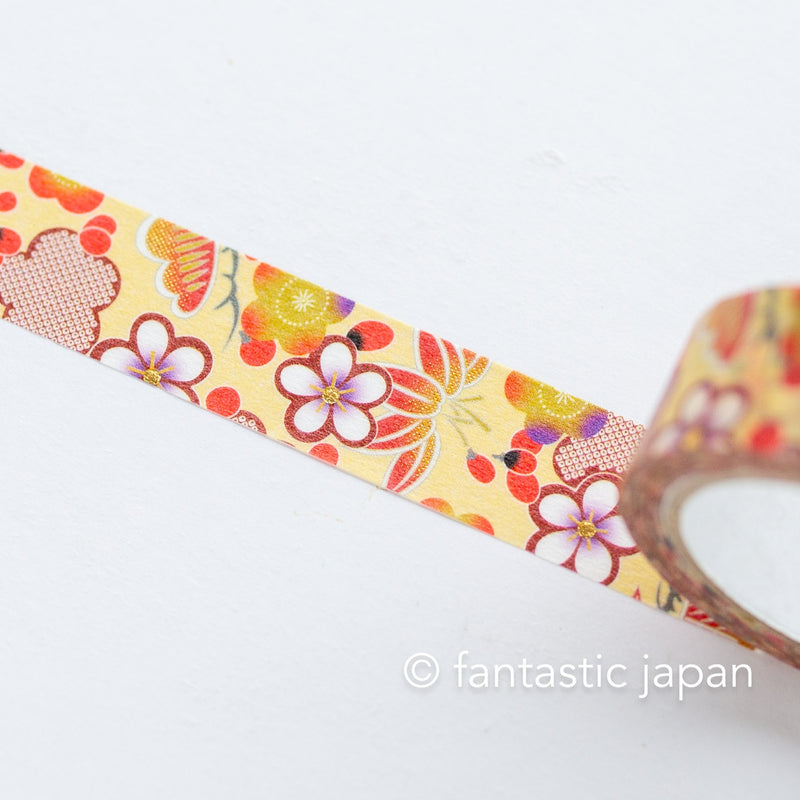 Gold Foil  Masking Tape -pine, bamboo and plum- /SAIEN