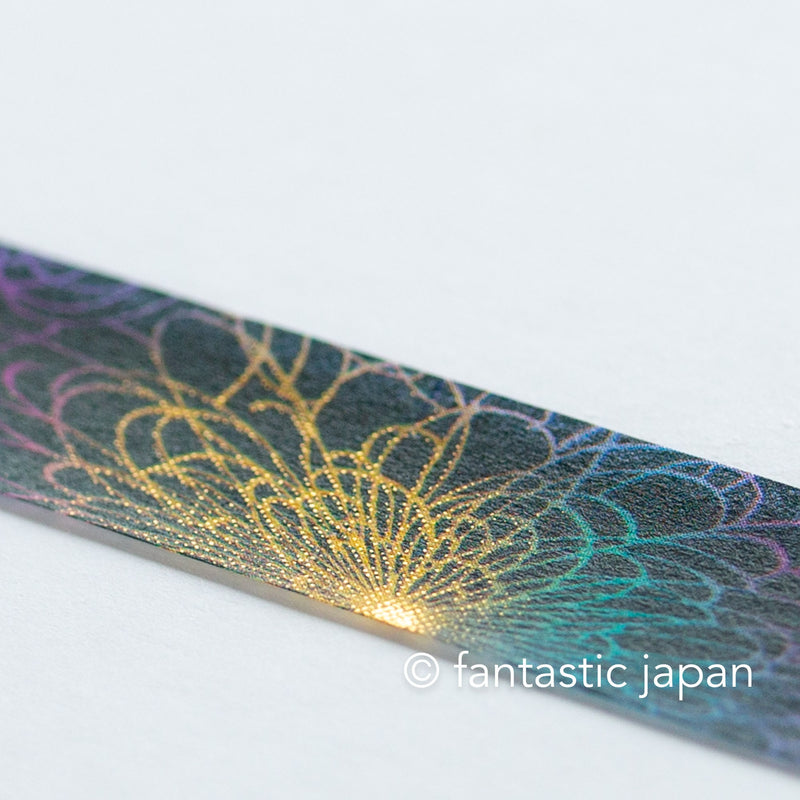 Gold Foil  Masking Tape -chrysanthemum- /SAIEN